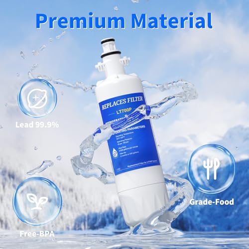 ADQ36006101 Water Filter Replacement Compatible with LG LT700P (2 Count)