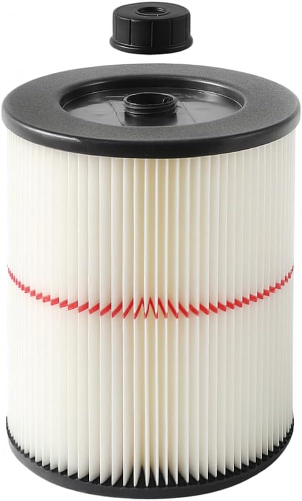 Nispira 9-17816 17816 Red Stripe Replacement HEPA Filter for Craftsman Craftsman Shop Vac Wet/Dry Vacuum 5/6/8/12/16/32 Gallon Larger, 1 Pack - AquaVibe