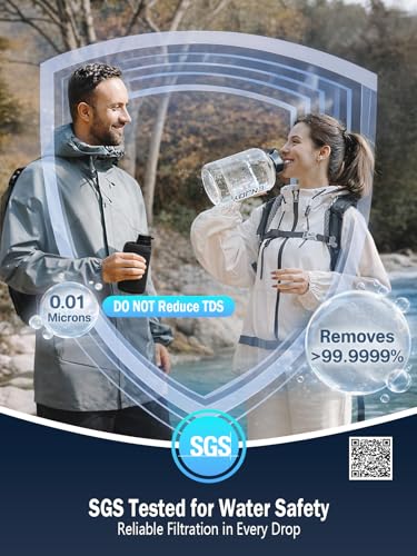 Electric Portable Water Filter for Camping