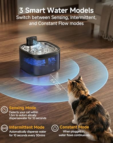 Cat Water Fountain Cordless