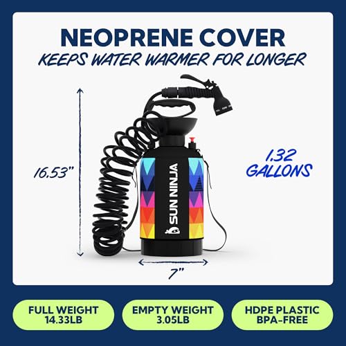 Portable Shower with 7 Mode Shower Head