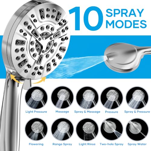 Shower Head with Handheld Spray Combo