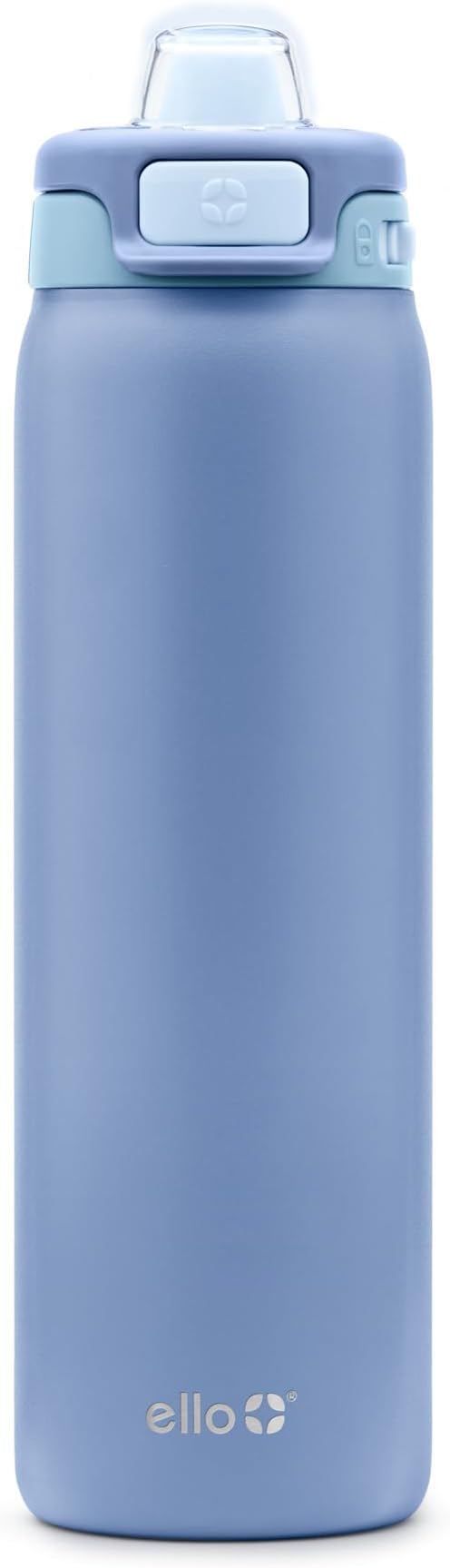 Ello Pop & Fill Stainless Steel Water Bottle with Quick Fill Technology, Double Walled Vacuum Insulated Metal, Leak Proof Locking Lid, Sip & Chug, BPA Free, Holiday Gift for Him Her, 22oz, 32oz, 40oz