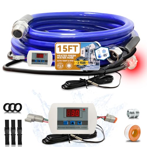 Heated RV Water Hose 15FT (15 Foot)