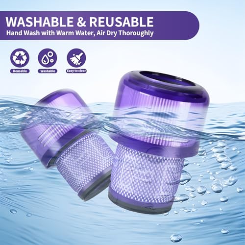 V11 V15 Vacuum Filters Replacement Compatible with Dyson V11 V15
