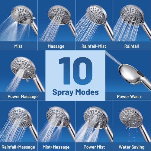 Dual Filtered Rain Shower Head Combo