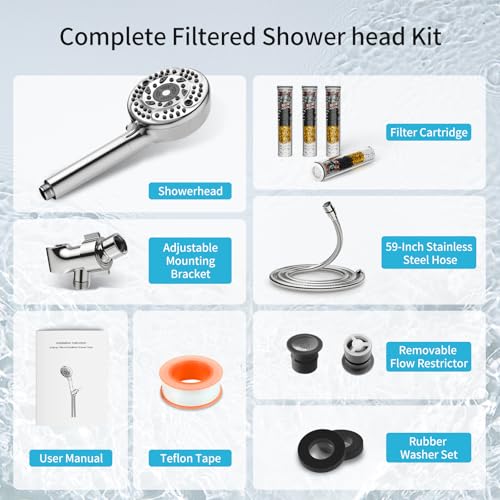 Filtered Shower Head with Handheld