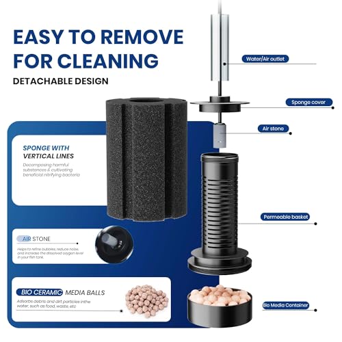 Aquarium Sponge Filter with Air Stone