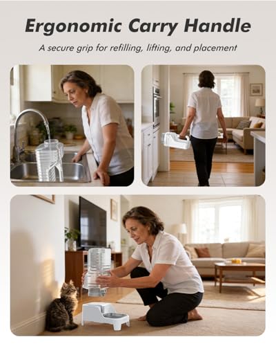 Automatic Dog Water Bowl Dispenser with Patented Faucet