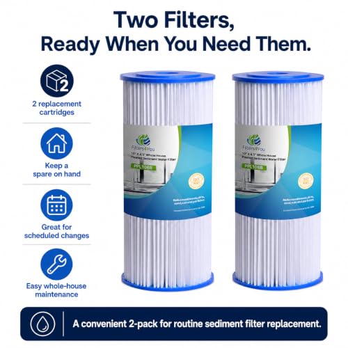 Pleated Sediment Filters for HDX4PF4 (2 Count)
