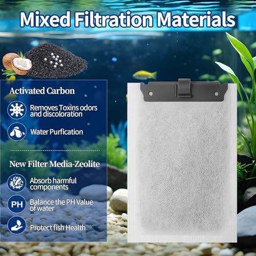10Pack Medium Aquarium Filter Cartridge Compatible with Whisper Bio