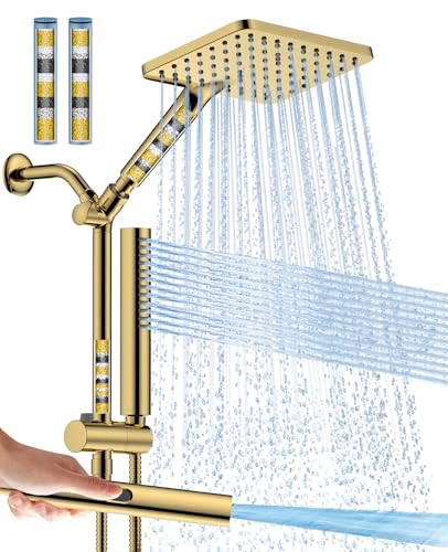 High Pressure Filtered Shower Head with Handheld Combo