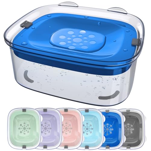 3L No Spill Dog Water Bowl with Slow Drinking Disk