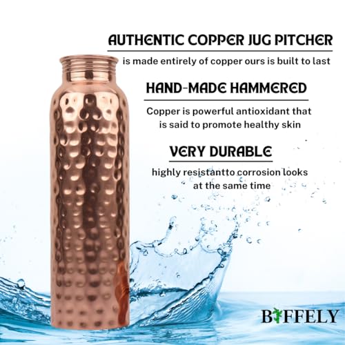 100% Pure Copper Water Bottle for Drinking