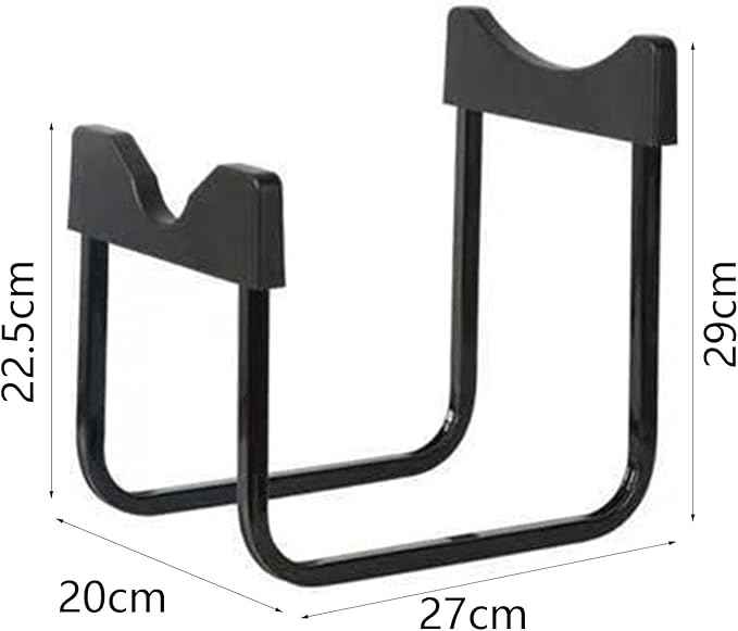 MagiDeal Bottle Jug Rack Barreled Water Rack Reusable Accs Drink Iron Bottle Jug Stand Water Jug Bracket for Outdoor Travel Countertop, Height 29CM black