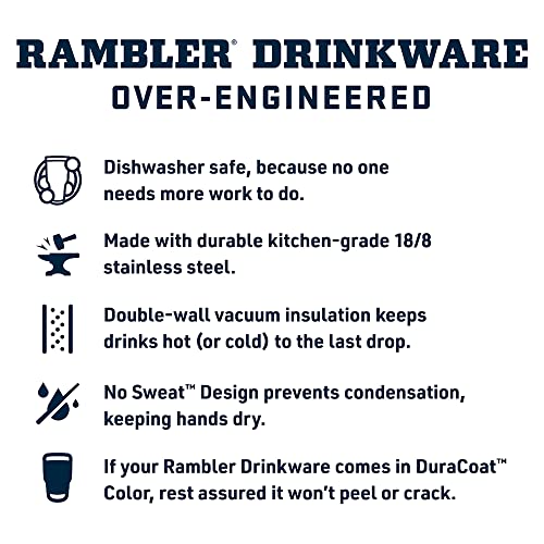 Rambler 35 oz Tumbler with Handle and Straw Lid