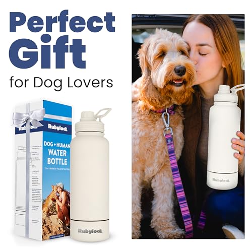 Dog Water Bottle with Detachable Bowl for Dog Lovers