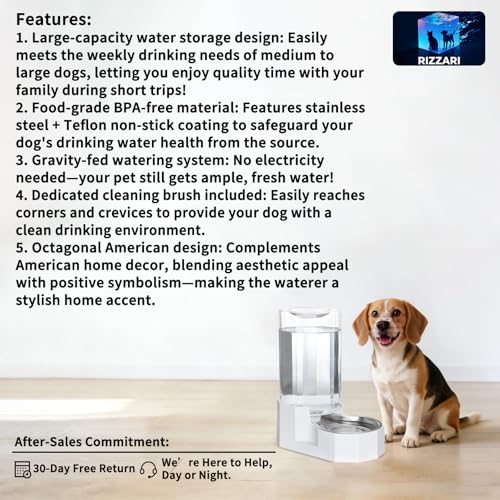8L Gravity Dog Water Dispenser