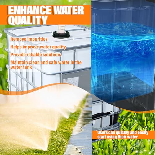 2 Pcs IBC Lid Filter Nylon Screen for Water Tank Rain Barrel Plastic