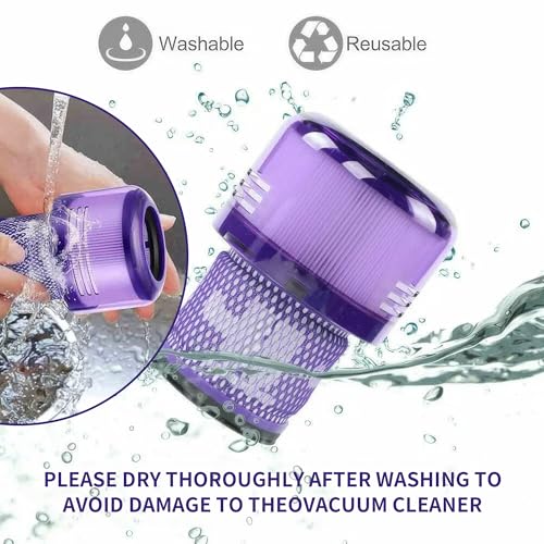 2 Pack V12 Vacuum Filter Replacement Compatible for Dyson V12 Detect Slim