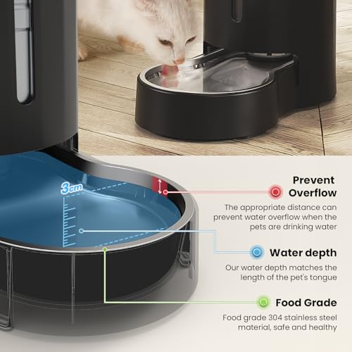 Elevated Dog Water Bowl Dispenser for Large Dogs