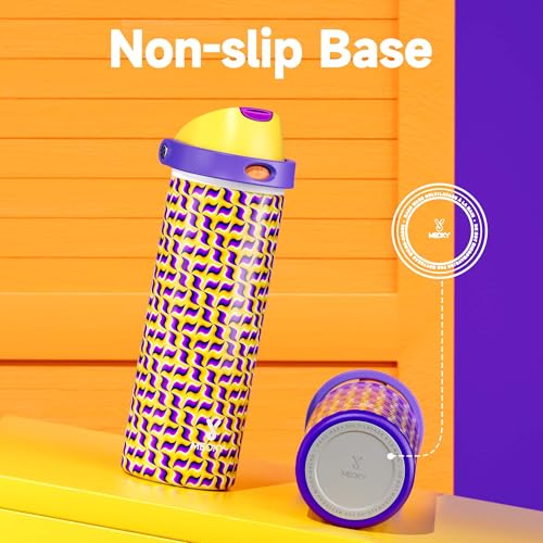 24 oz Insulated Water Bottle with Straw