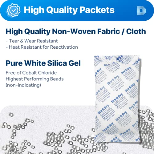 300 Gram [10 Packets] Silica Gel Packets Desiccants