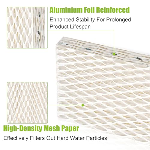 4 Pack WF813 Humidifier Filters Wick Replacement Compatible with ReliOn RCM (4 Count)