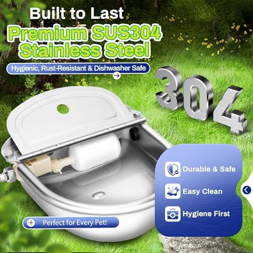 Automatic Animal Drinking Water Bowl with Float Valve