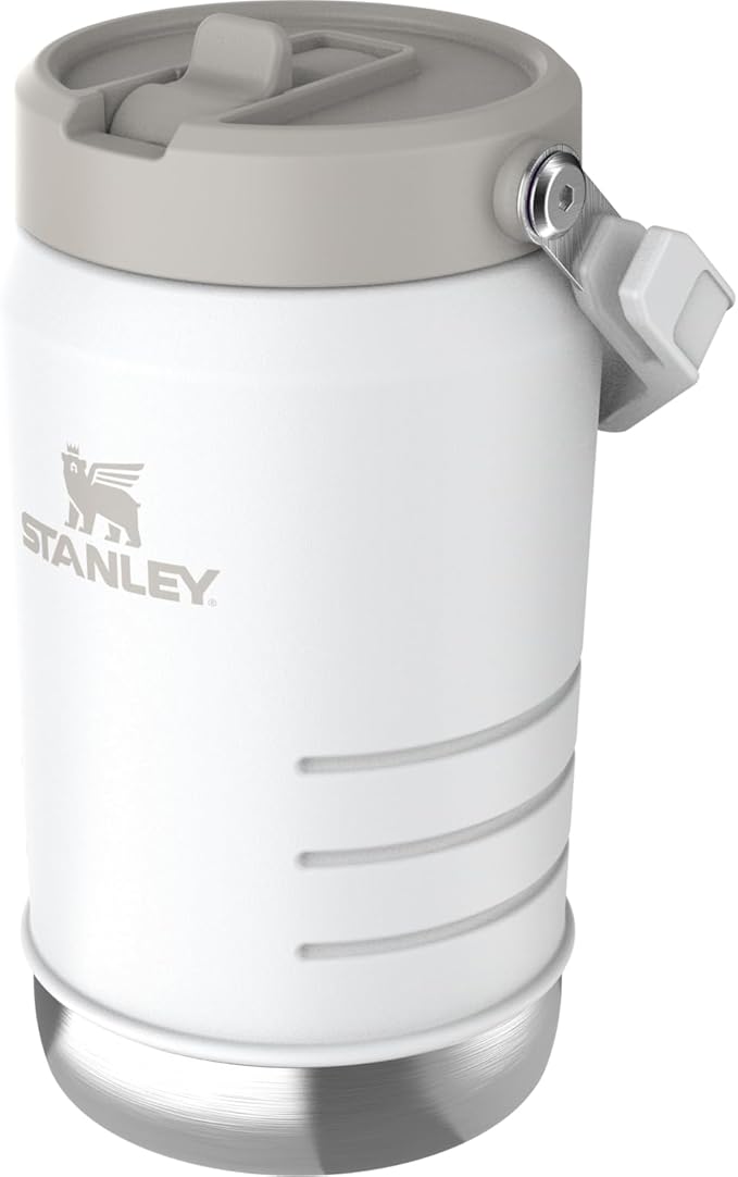 Stanley IceFlow 2.0 Flip Straw Jug with Handle 40 oz | Twist On Lid and Flip Up Straw | Leakproof for Travel and Sports | Insulated Stainless Steel | BPA-Free | Frost