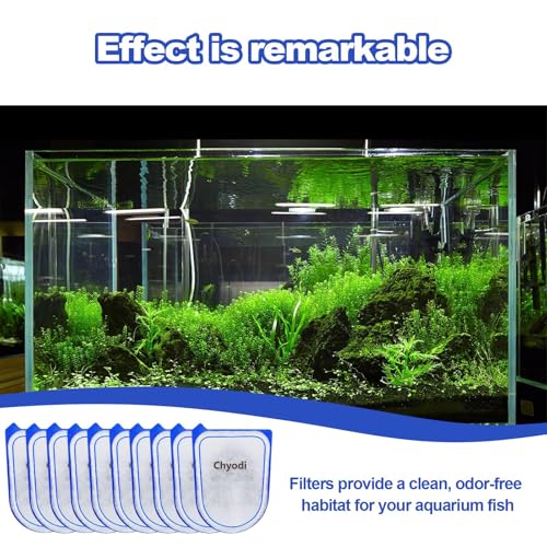 10 Pack Carbon Filter Cartridges Compatible with Tetra Whisper EX30 (10 Count)