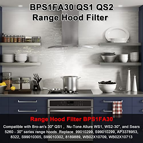 BPS1FA30 99010299 Range Hood Grease Filter 11 (4 Count)