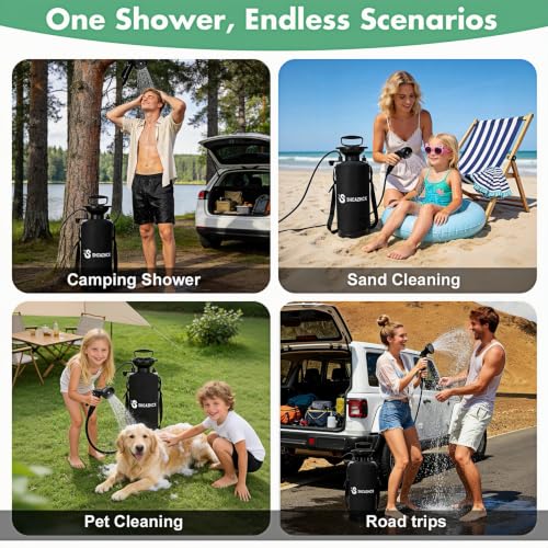 2.1 Gal 8L Portable Shower for Beach