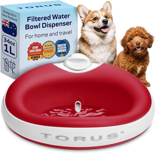Mini Portable Filtered Water Bowl for Cats & Small Dogs