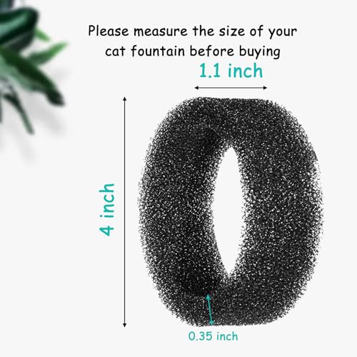 Cat Water Fountain Filters for Stainless Steel Pet Fountain (8 Count)