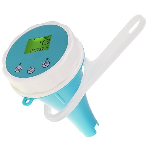 6-in-1 Smart Water Quality Tester Bluetooth Floating Monitor for Pools, Spas, and Hydroponics - pH, EC, ORP, Chlorine, Salinity, and Temperature Measurement