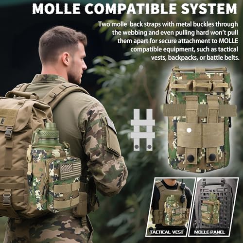Half Gallon Water Bottle Insulated with Sleeve