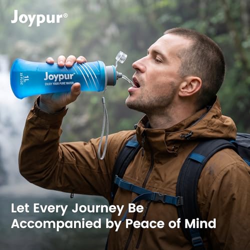 Collapsible Water Filter Bottle with 0.01 Micron Filtration (2 Count)