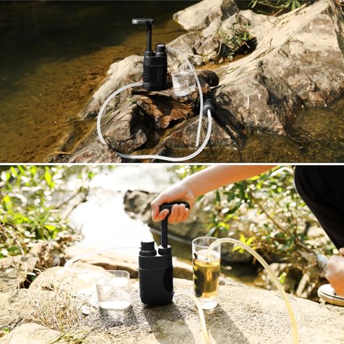 Water Hand Purifier Pump with Replaceable Carbon 0.01 Micron Water