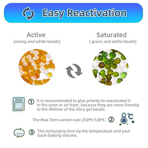 6Pcs 500 Gram Rechargeable Desiccant Packs
