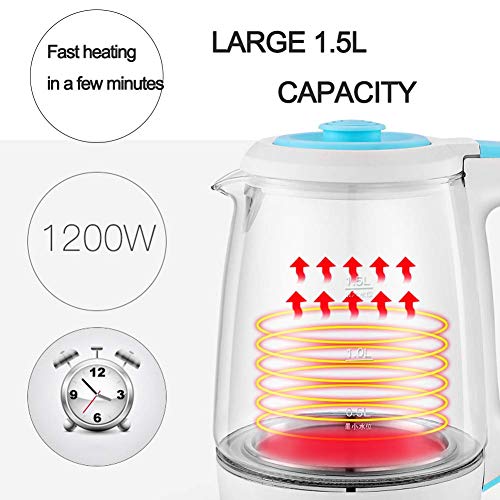 Kettles 1.5L Glass Electric Kettle