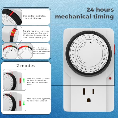 1500W Immersion Water Heater with Timer
