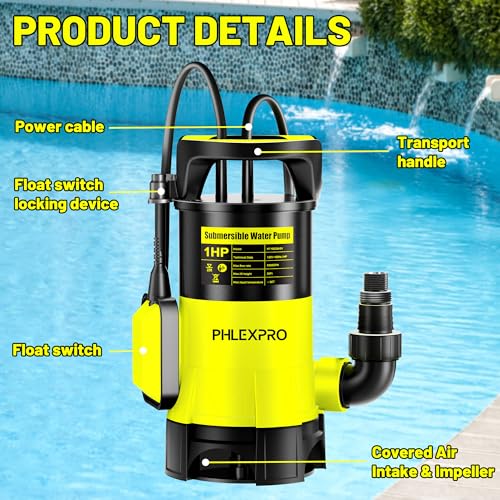 1HP Submersible Sump Pump