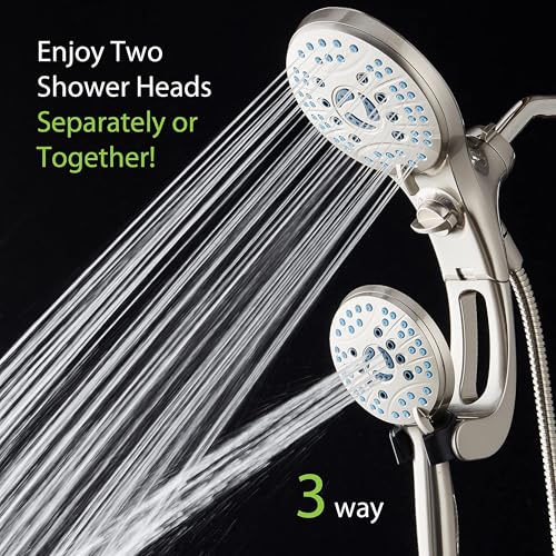 AquaCare 50 mode High Pressure Shower Head Combo with Arm & Dual Power Wash