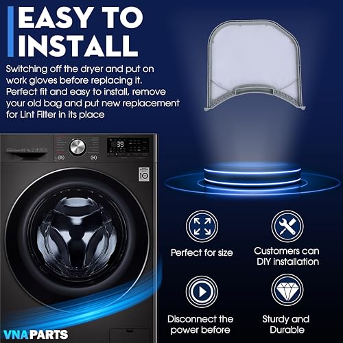 Dryer Lint Filter Replacement for LG DLGX3876W DLGX3251W DLGX3571V
