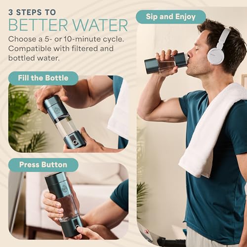 HydroLife Hydrogen Water Generator Portable Bottle with SPE