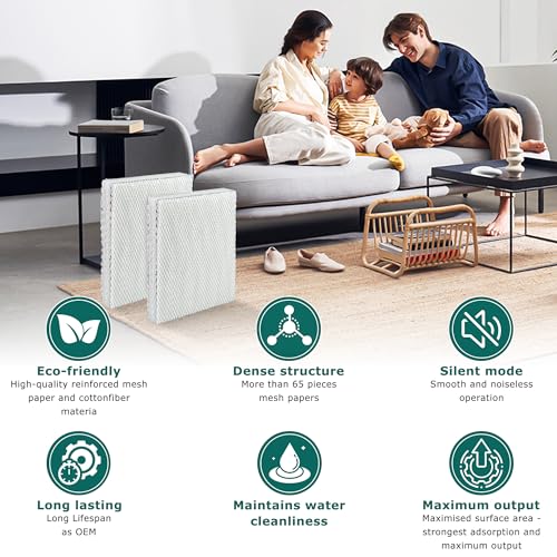 45 Water Panel Humidifier Filter Fit for April.aire 400 400A 400M (2 Count)