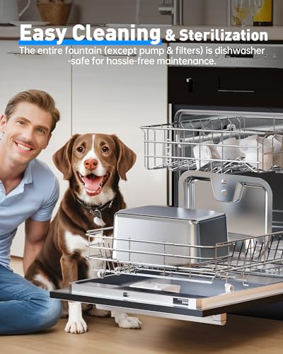 Stainless Steel Dog Water Fountain