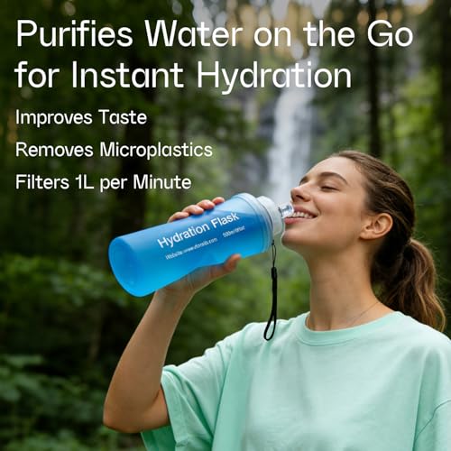 700ml Collapsible Water Filter Bottle