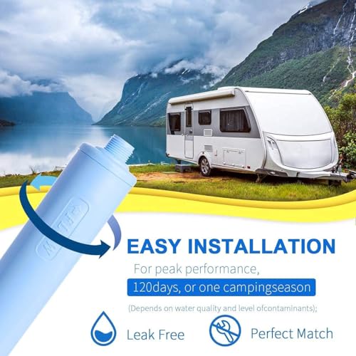 RV Inline Water Filter with Anti (2 Count)